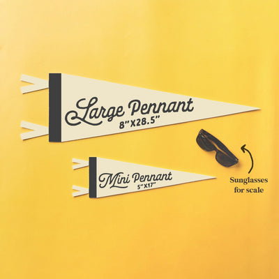 Custom Just Married Wedding Sign Felt Pennant