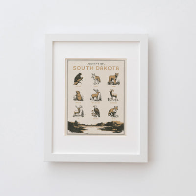 South Dakota Wildlife Print
