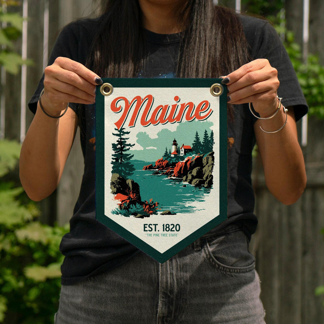 Maine Felt Camp Flag