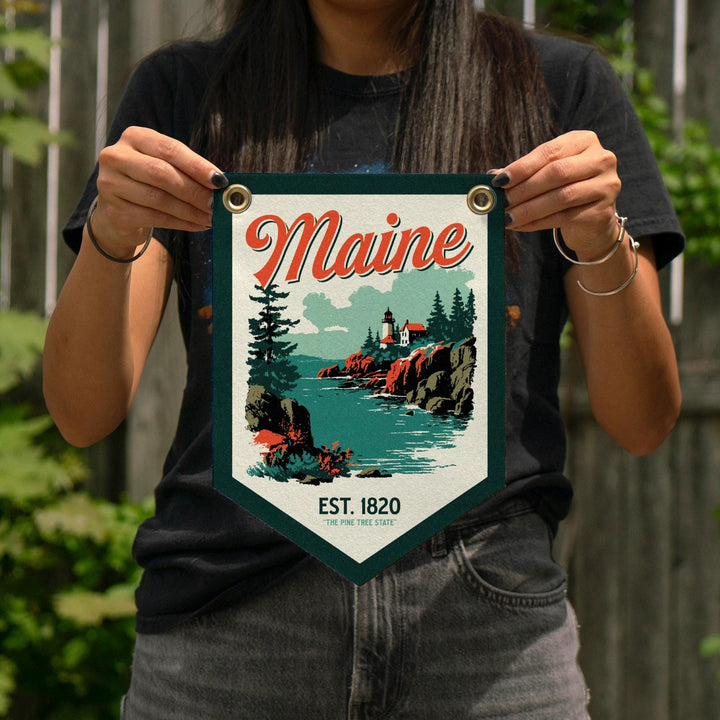 Maine Felt Camp Flag
