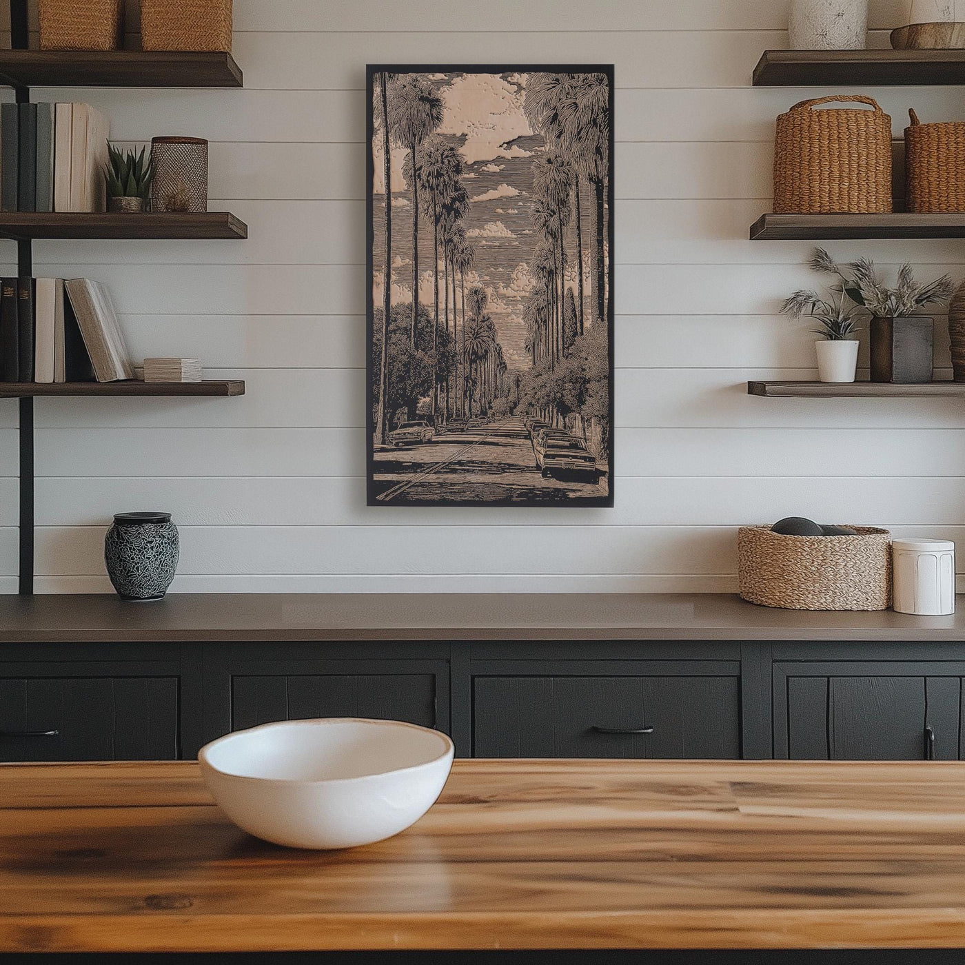 Bird Streets of Los Angeles Engraved Wood Illustrations