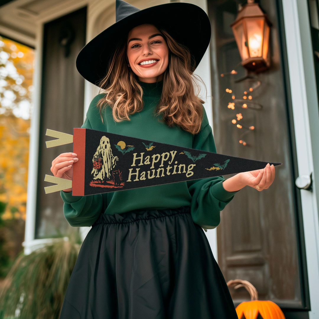 Happy Haunting Felt Pennant