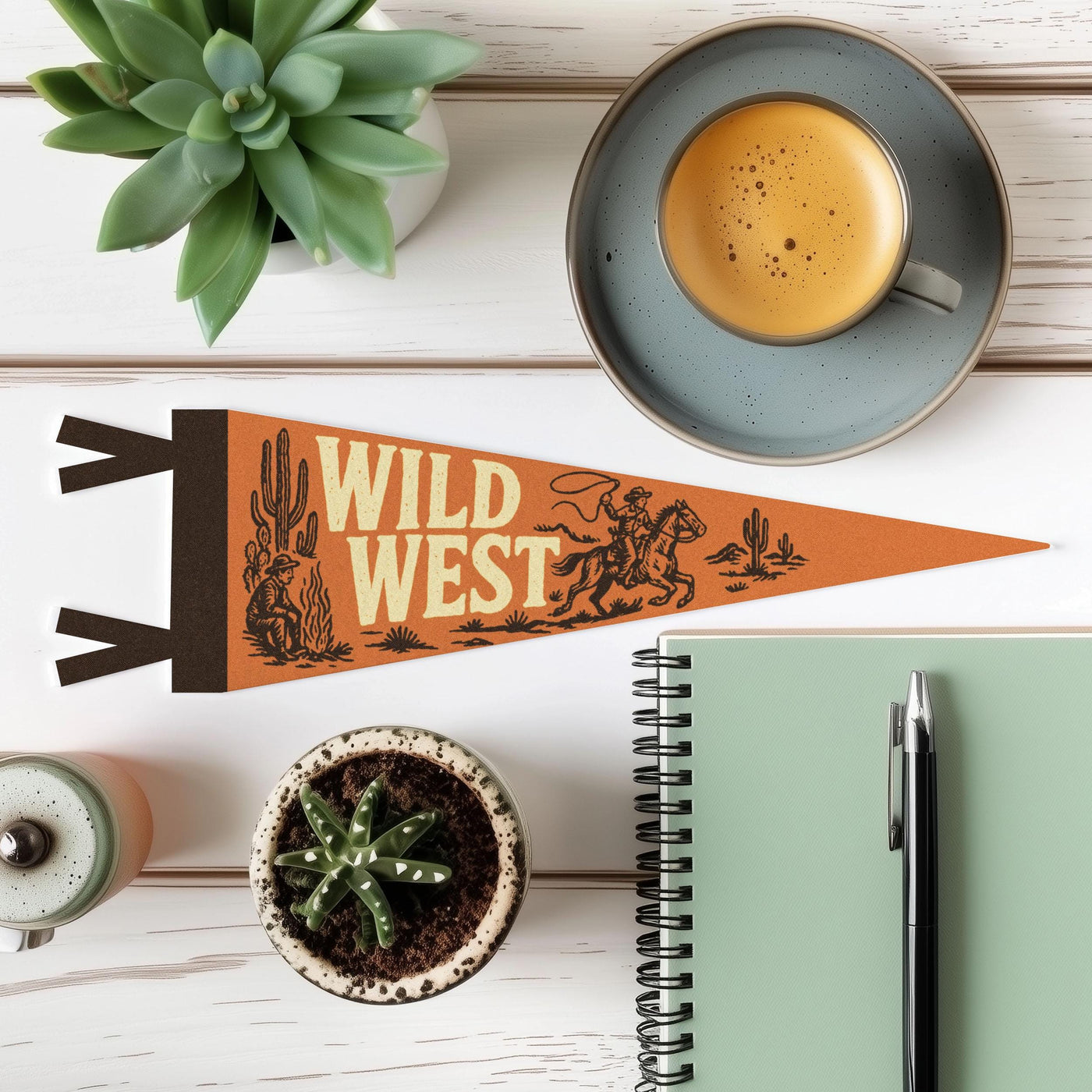 Wild West Felt Pennant