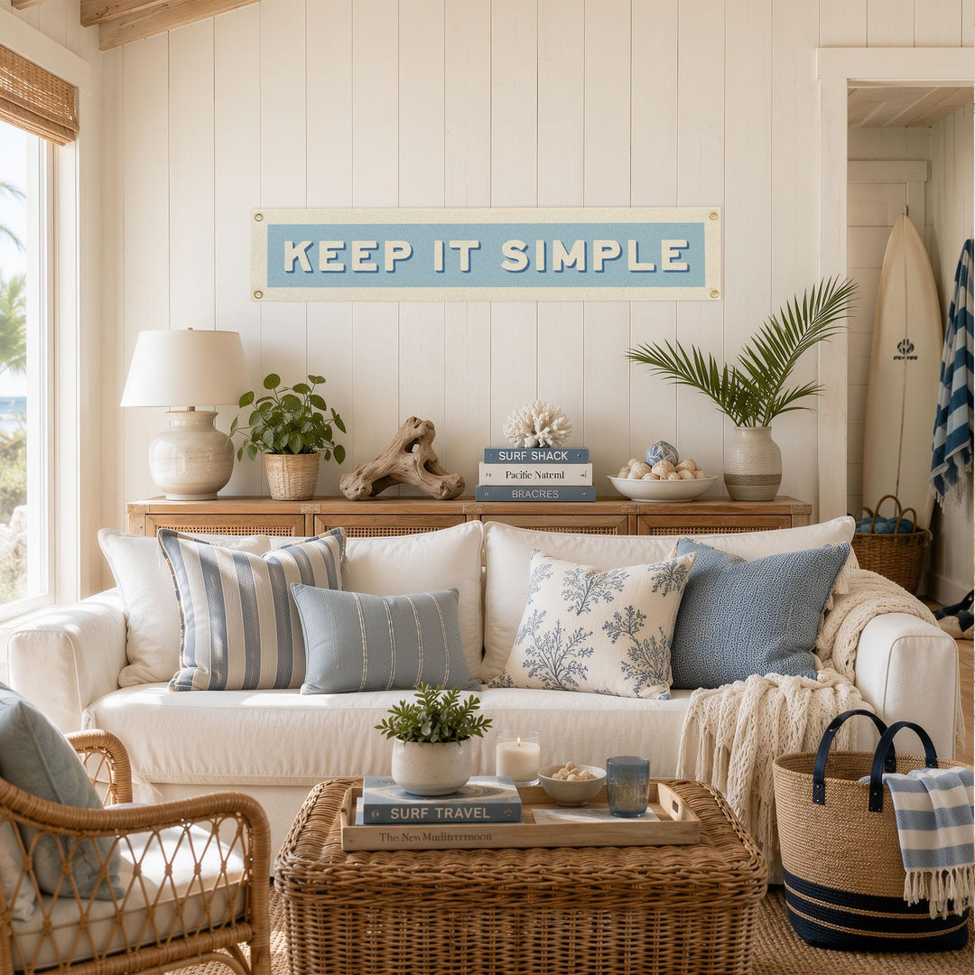 Keep It Simple Felt Banner