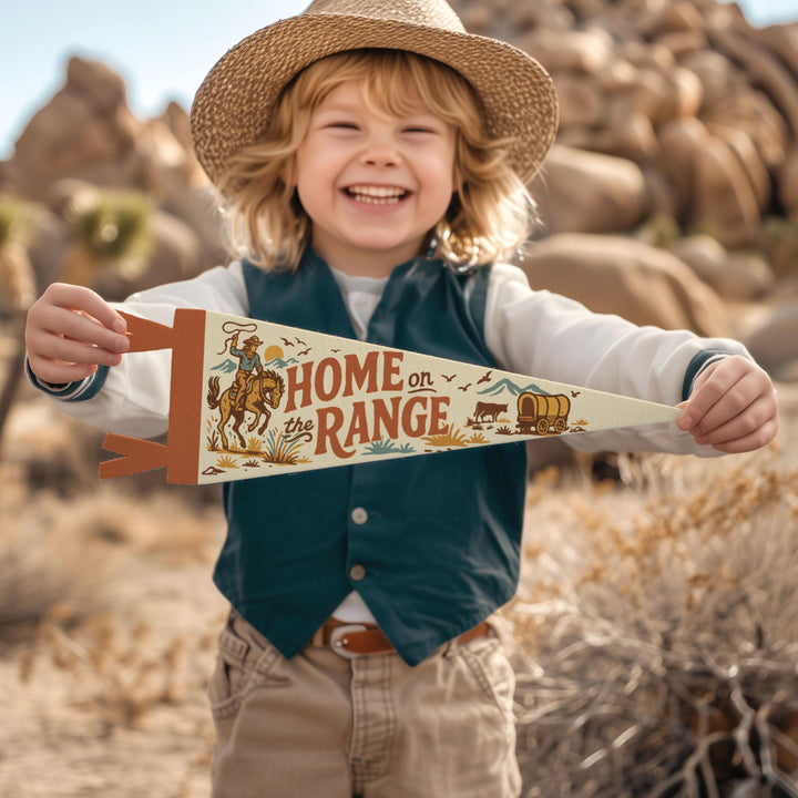 Home on the Range Felt Pennant