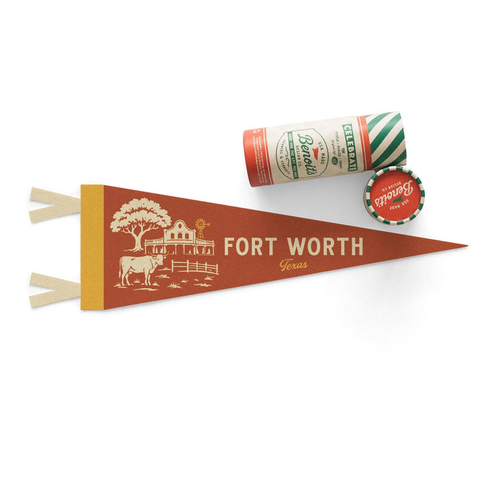 Fort Worth Texas Felt Pennant