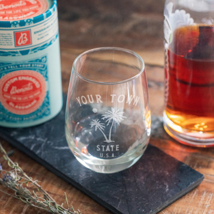 Kansas Custom Town Glasses