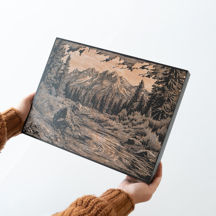 Prospector Engraved Illustration
