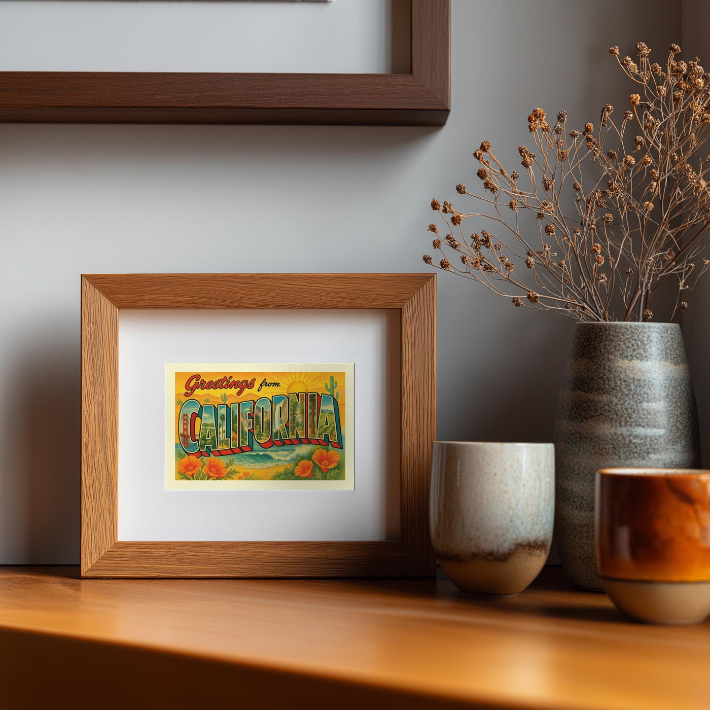 California Postcard Art Print