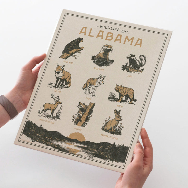 Alabama Wildlife Print
