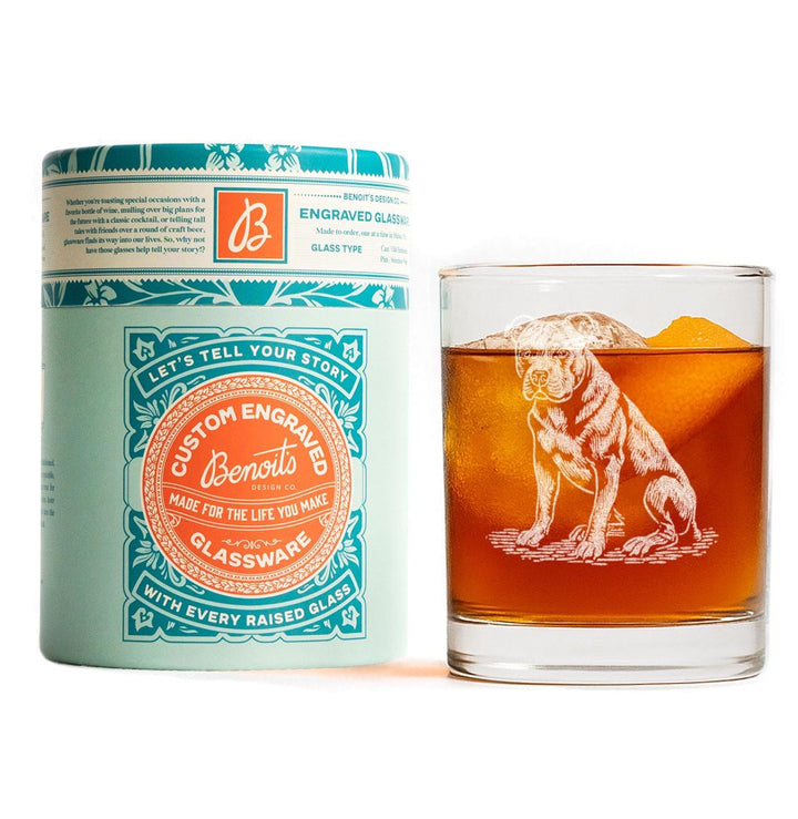 American Bulldog Customizable Dog Glasses