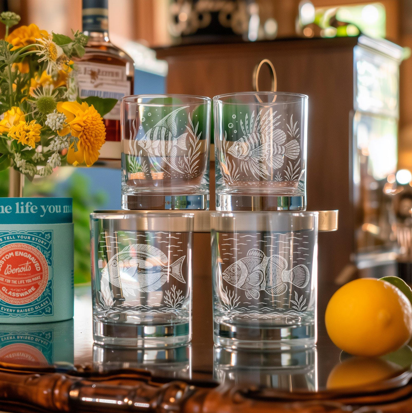 Tropical Reef Fish Glasses