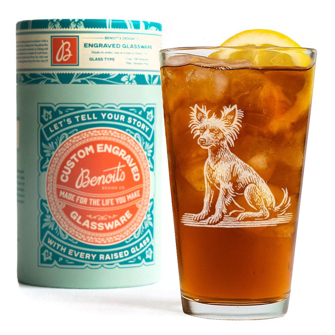 Chinese Crested Customizable Dog Glasses