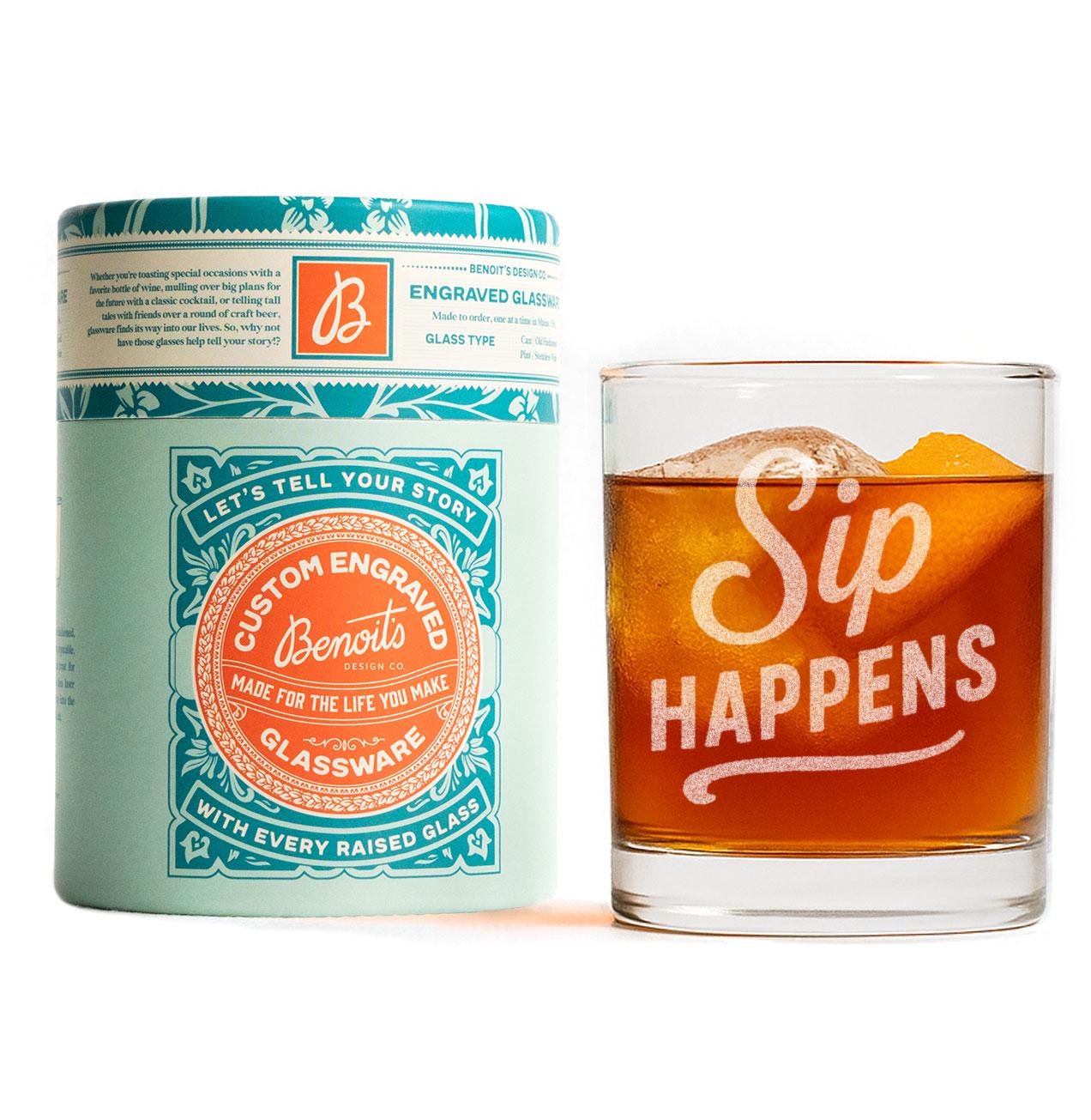 Sip Happens Glass