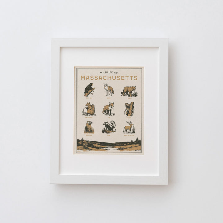 Massachusetts Wildlife Print