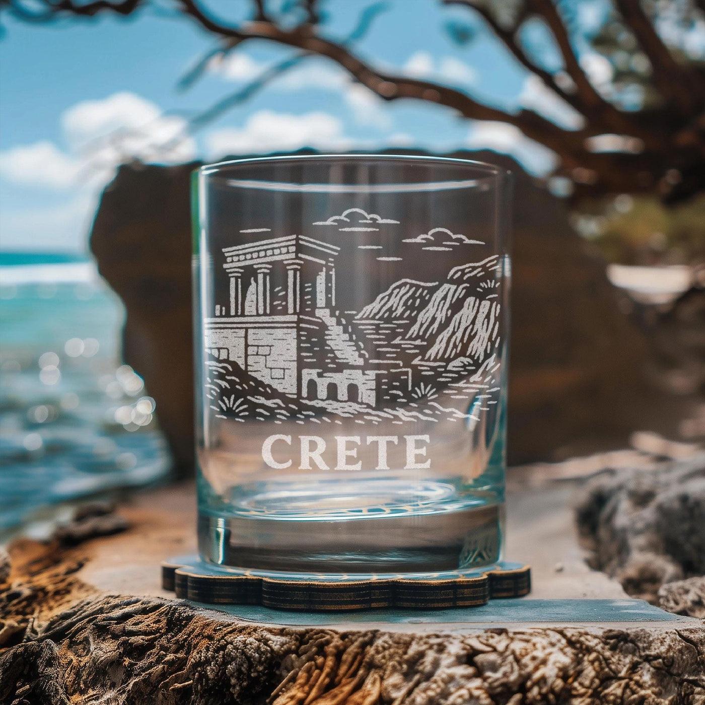Crete Greece Glass