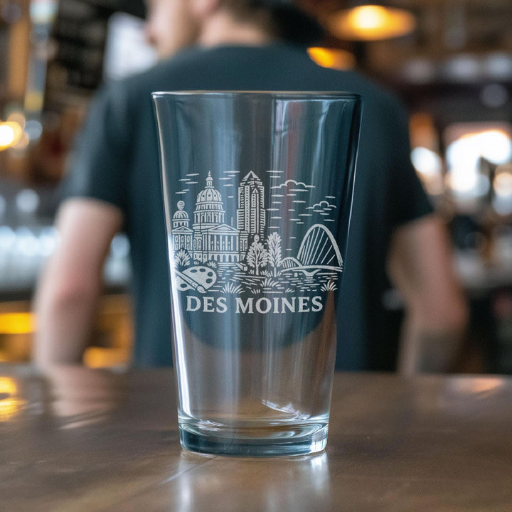 Des Moines Iowa Glasses