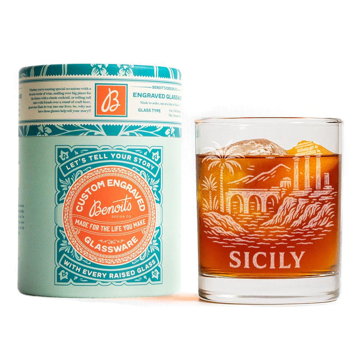 Sicily Italy Glasses