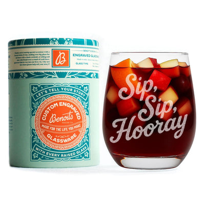 Sip Sip Hooray Glass