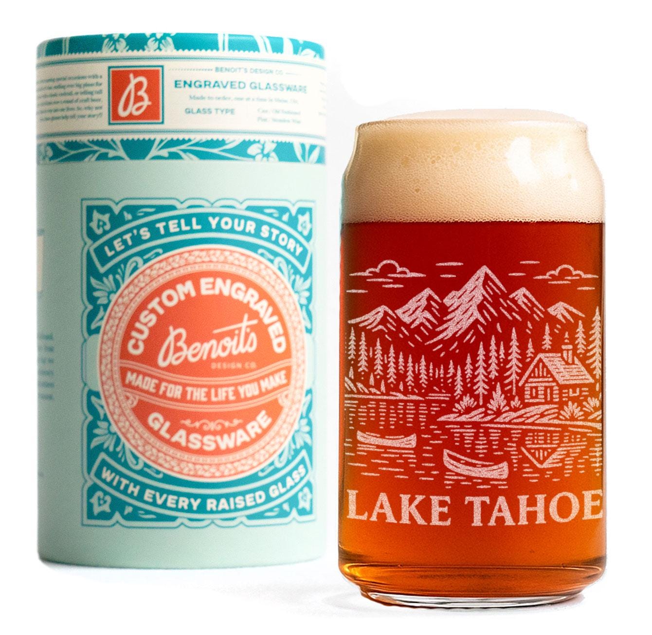 Lake Tahoe California Nevada Glass