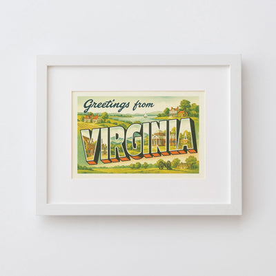 Virginia Postcard Art Print