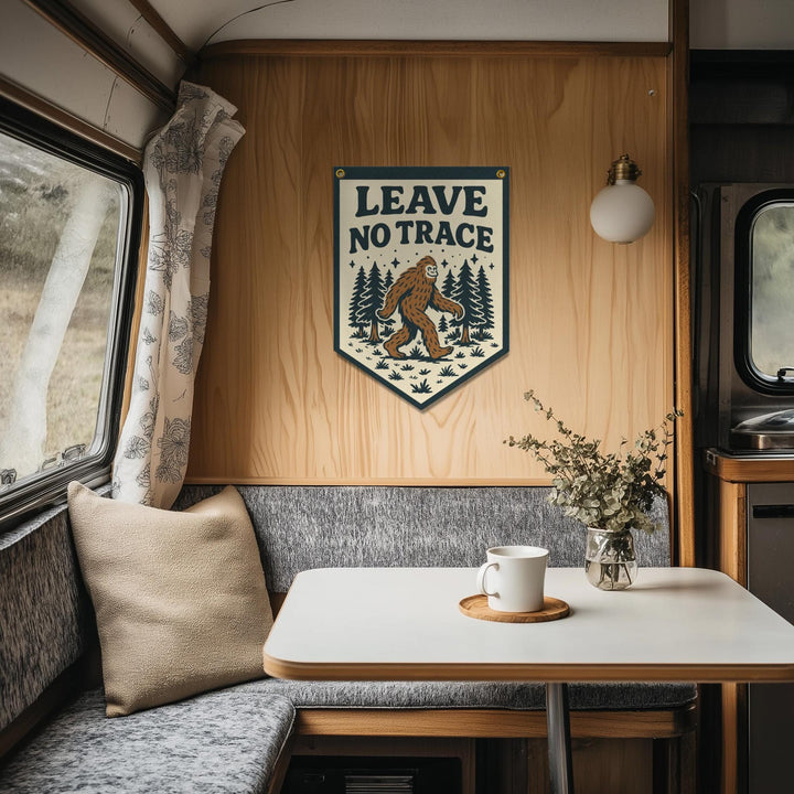 Leave No Trace Sasquatch Felt Camp Flag