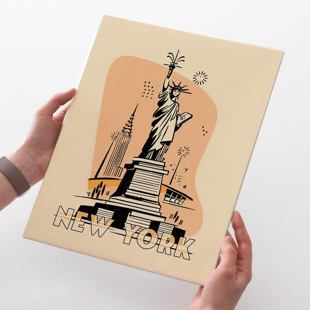 New York City Mid Century Travel Poster