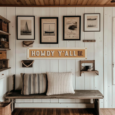 Howdy Y'all Felt Banner