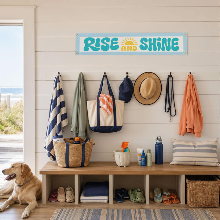 Rise &amp; Shine Felt Banner