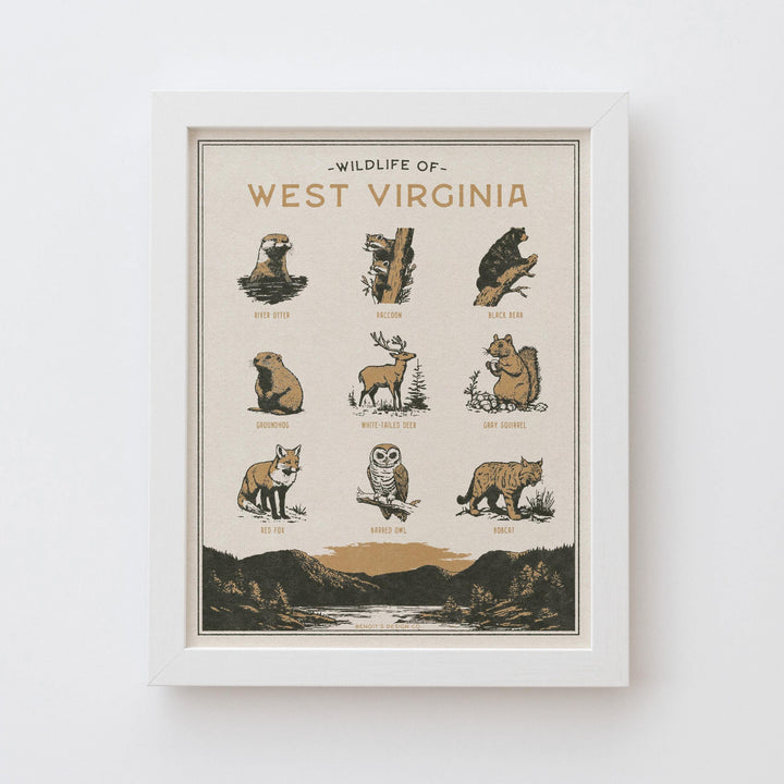 West Virginia Wildlife Print