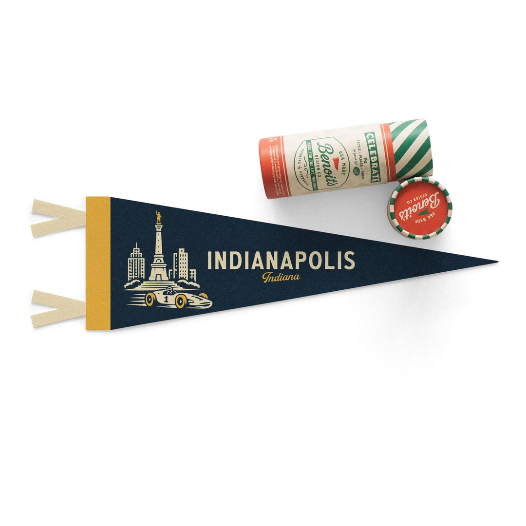 Indianapolis Indiana Felt Pennant