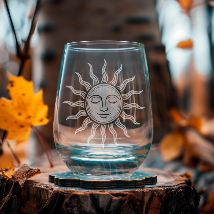 Vintage Sun &amp; Moon Face Glasses (Set of 2)