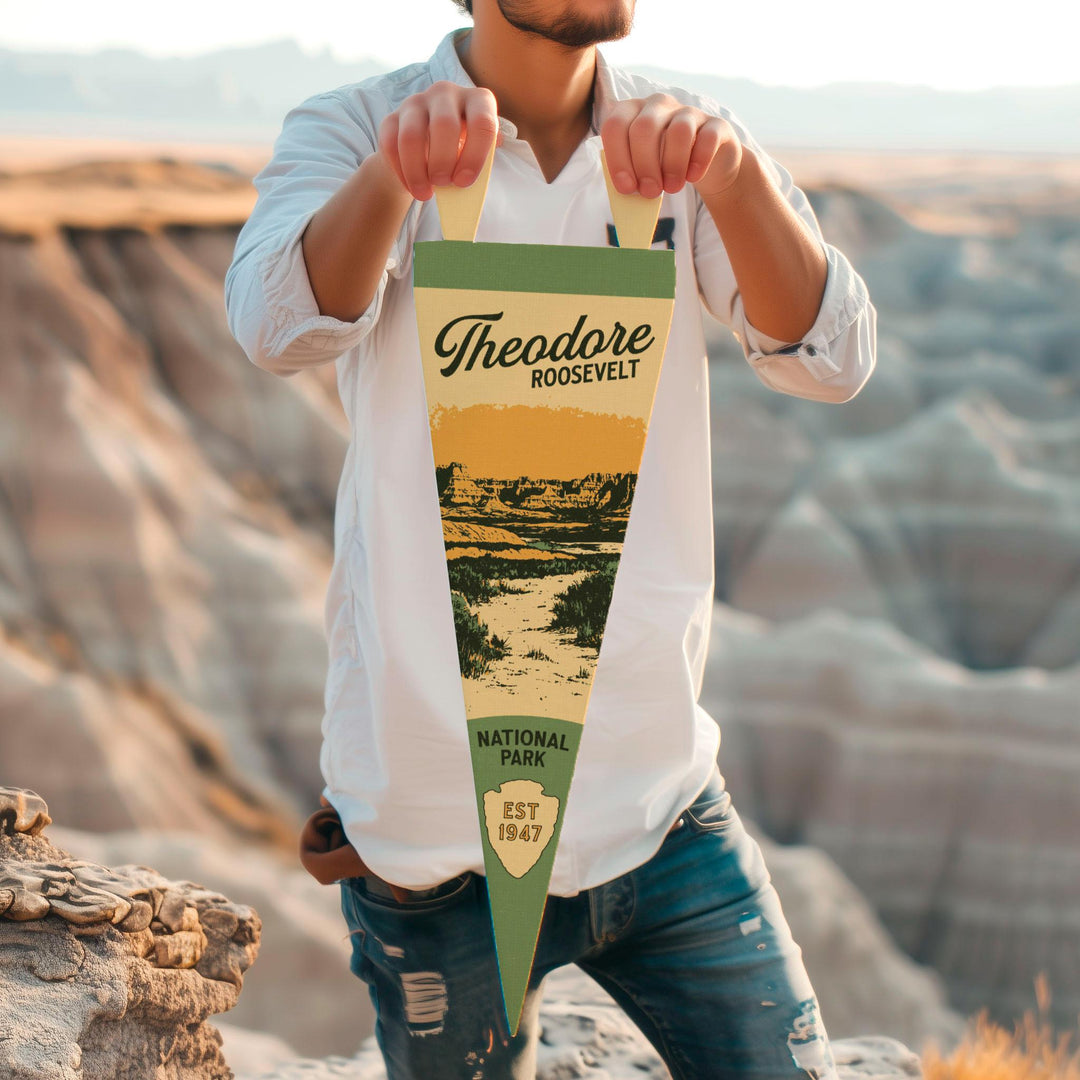 Theodore Roosevelt National Park Felt Pennant