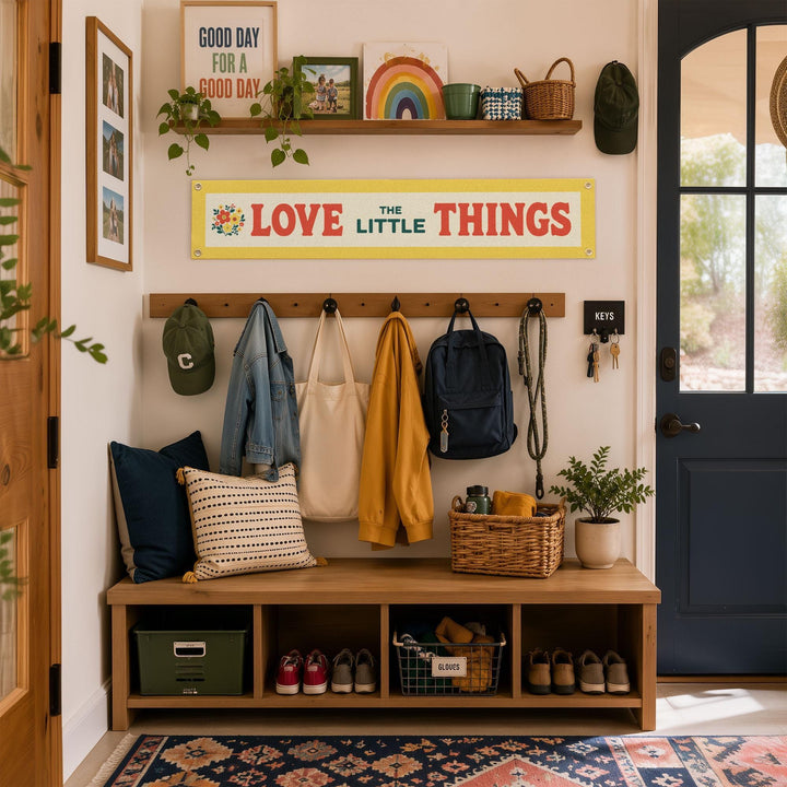 Love The Little Things Felt Banner