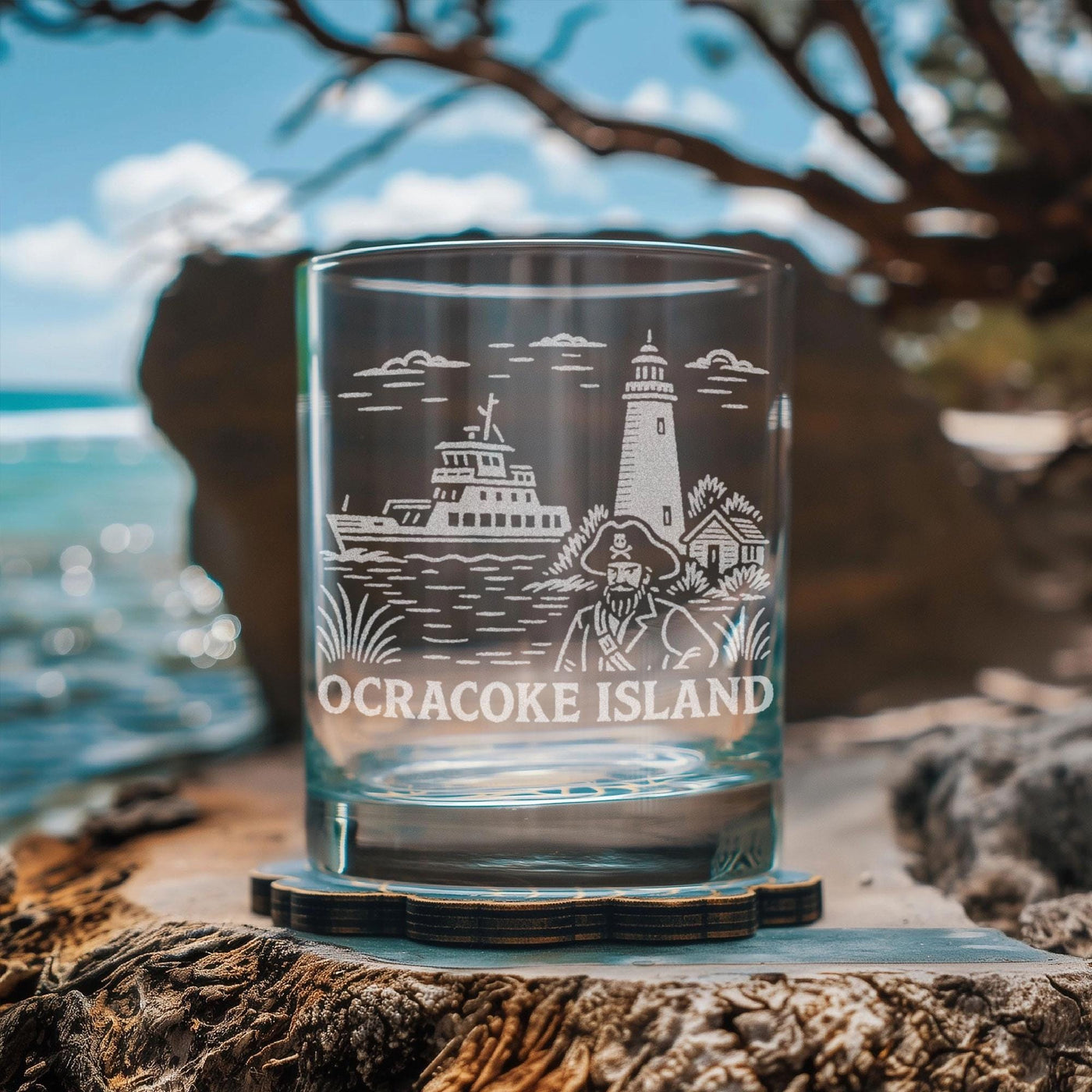 Ocracoke Island North Carolina Glass