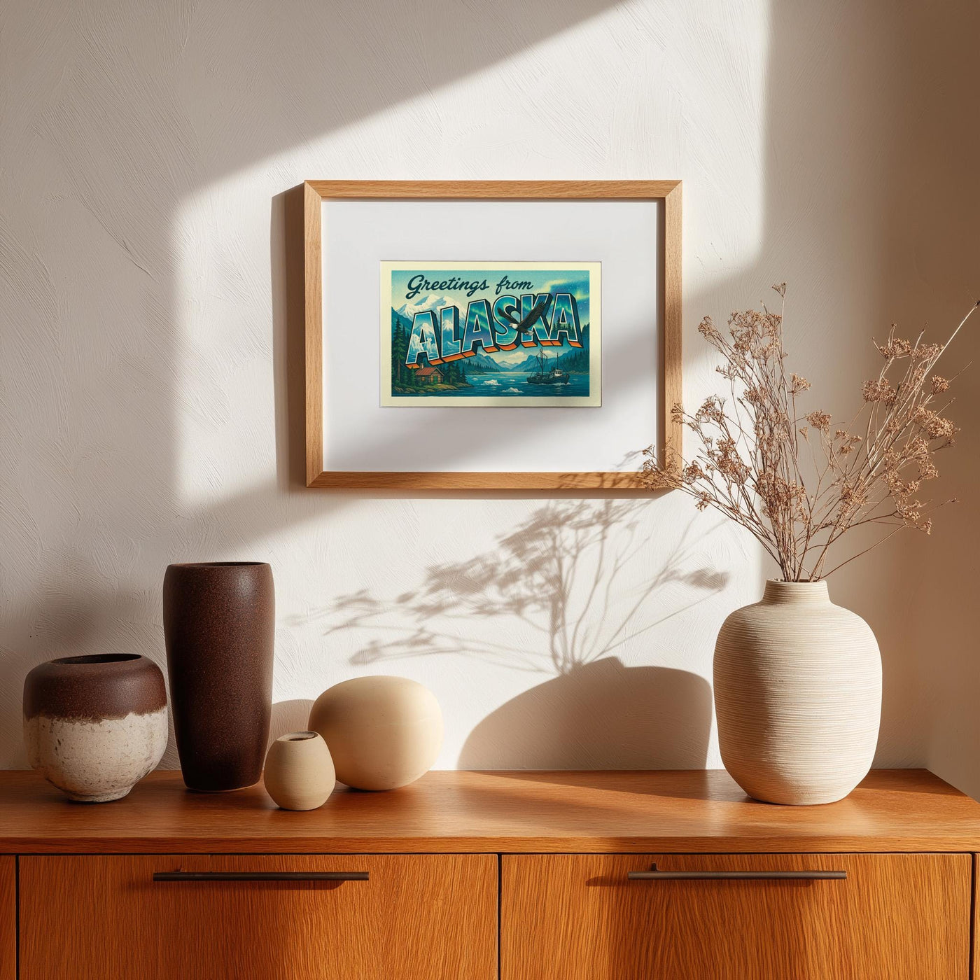 Alaska Postcard Art Print