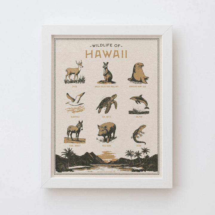 Hawaii Wildlife Print