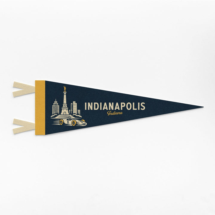Indianapolis Indiana Felt Pennant