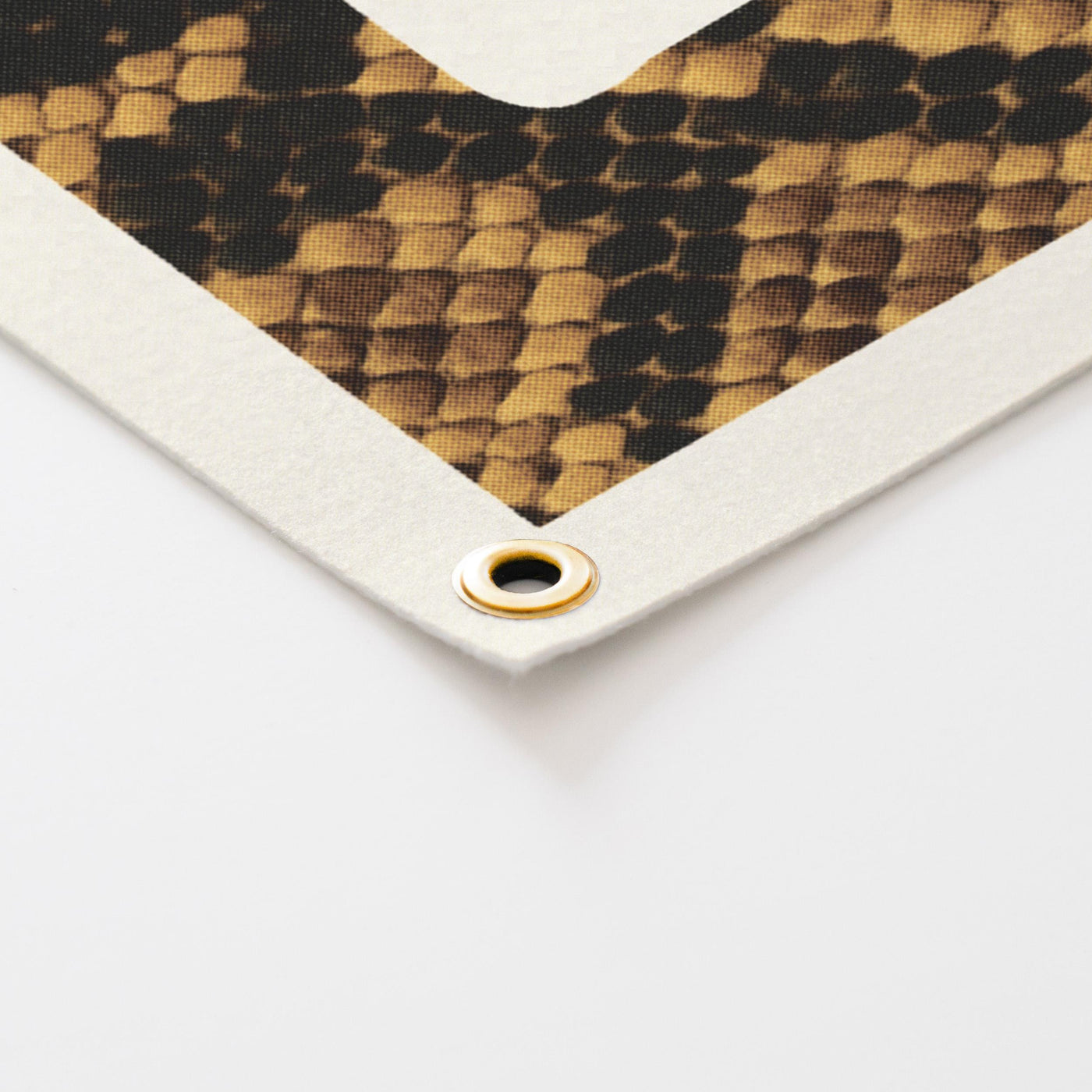 Custom Animal Print Letter Felt Camp Flag