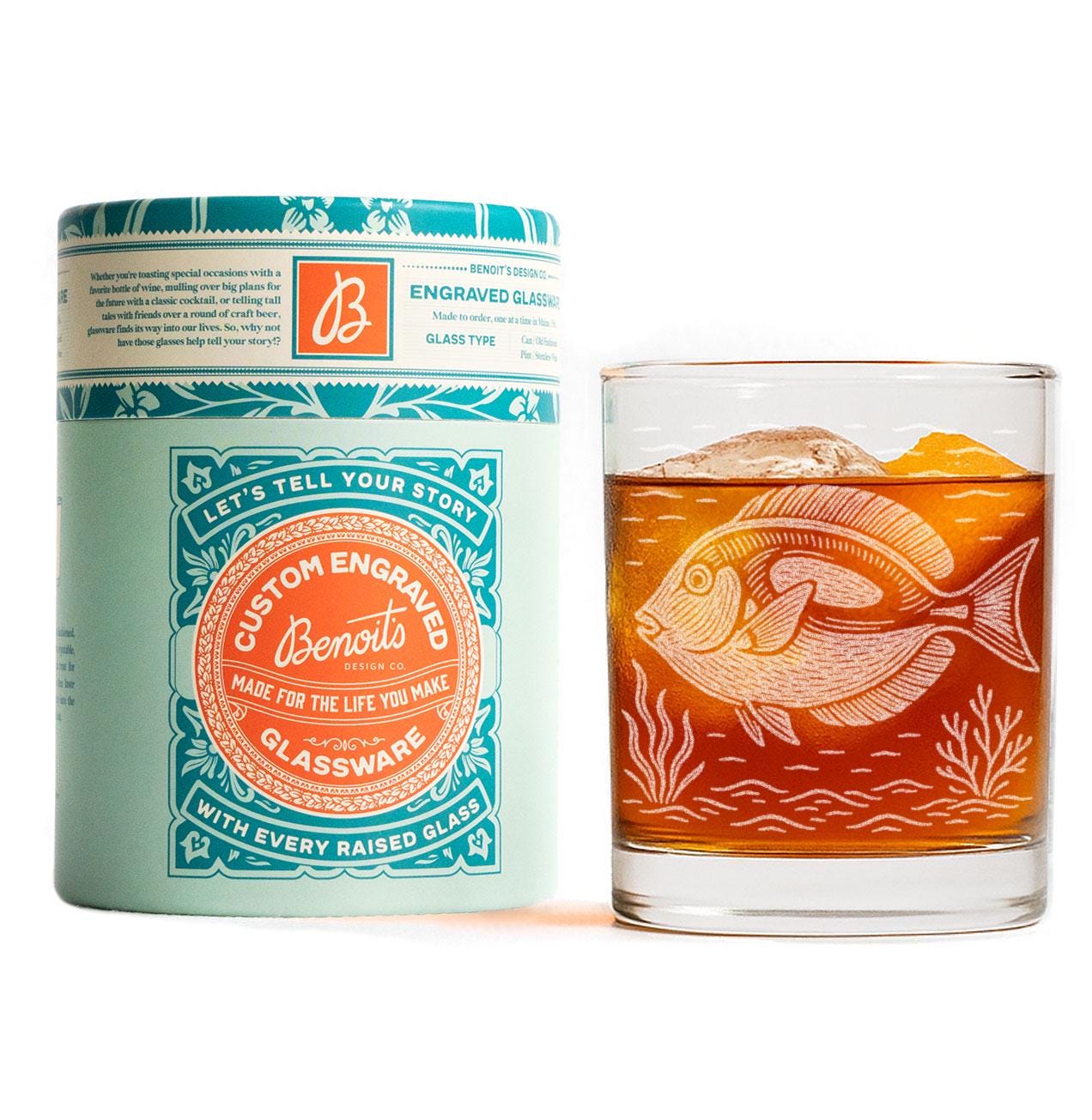 Tropical Reef Fish Glasses