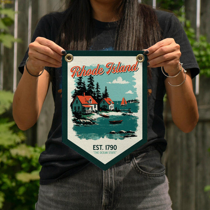Rhode Island Felt Camp Flag