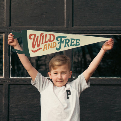 Wild and Free Felt Pennant