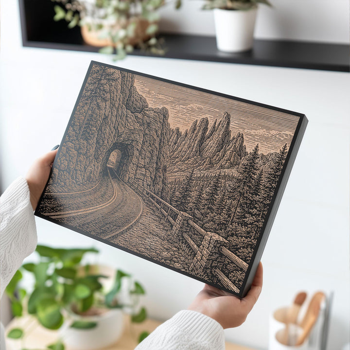 Custer State Park Engraved Birch Art Panel