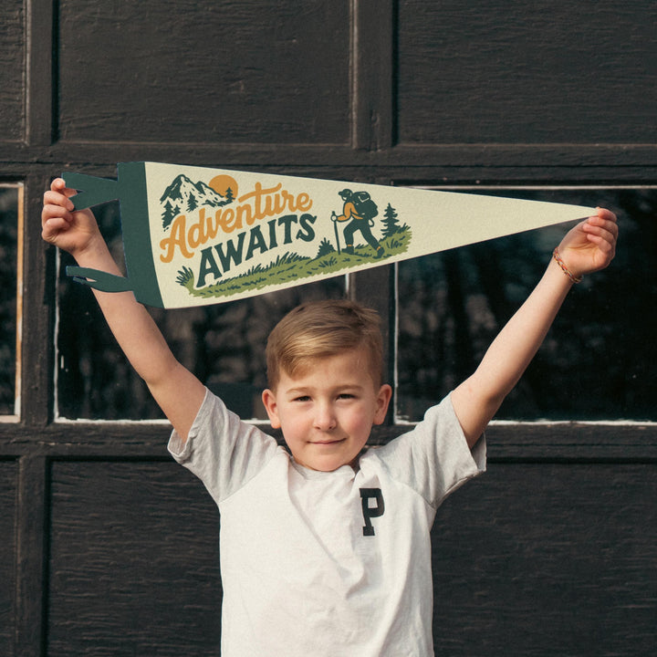 Adventure Awaits Felt Pennant