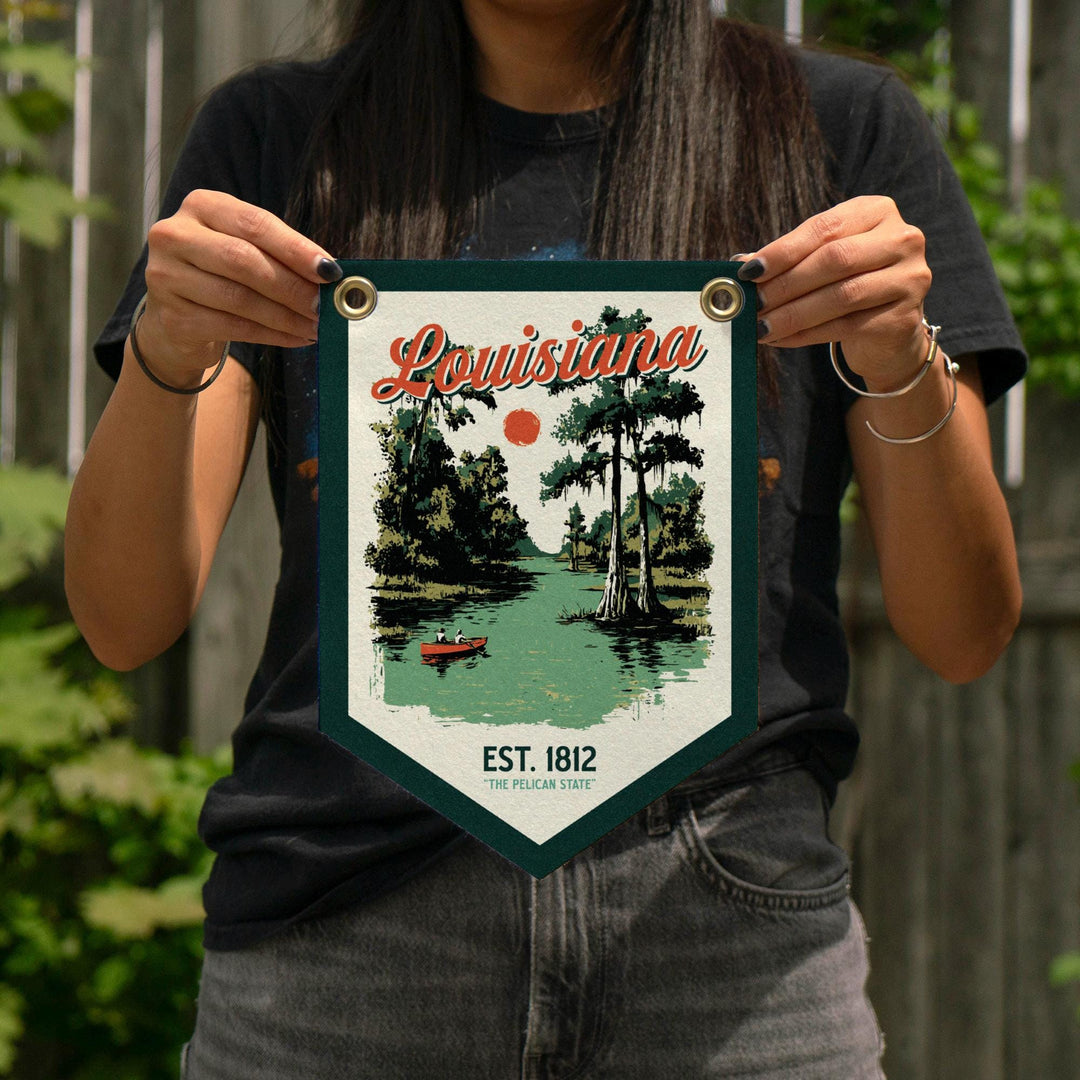 Louisiana Felt Camp Flag