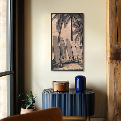 Surf Boards and Palm Trees Wall Art