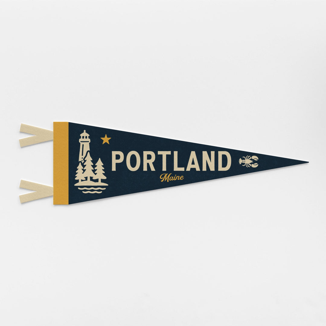 Portland, Maine Felt Pennant