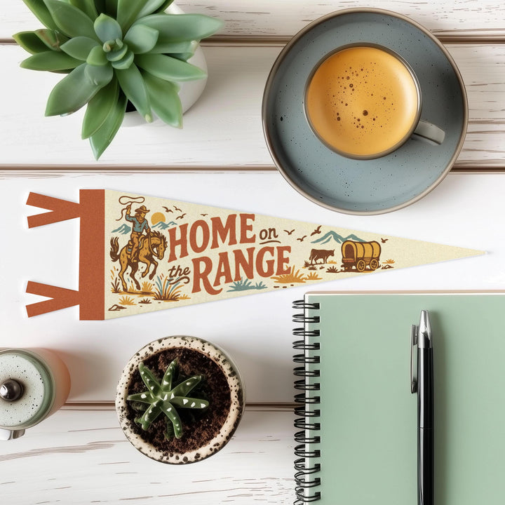 Home on the Range Felt Pennant