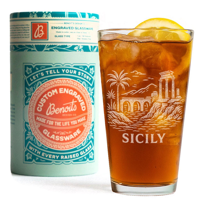 Sicily Italy Glasses