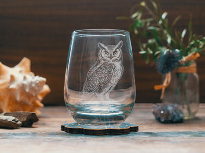 Great Horned Owl Glasses